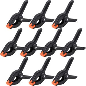 10/20/30/60 Pack Spring Clamps, 3.5In Plastic Spring Clamps, Heavy Duty Clamps For Crafts And Woodworking, Backdrop Clips Clamps For Backdrop Stand, Photography(10 Pack) | Clamps Clamps Clamps