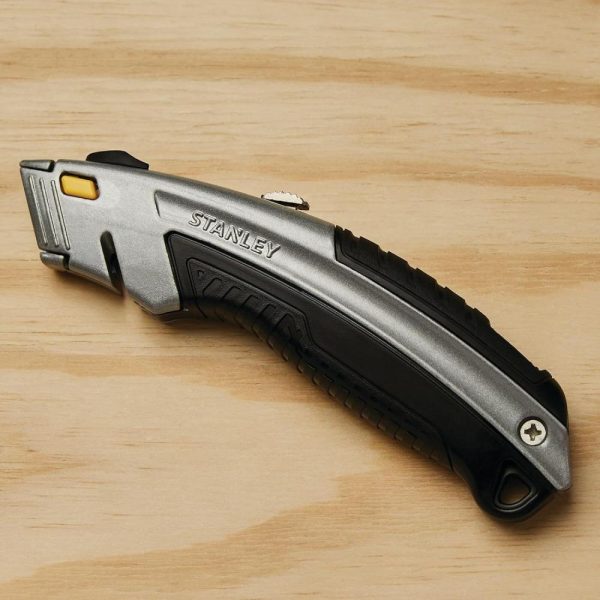 10788 Curved Quick-Change Utility Knife, High Carbon Steel Retractable Blade, 3 Blades | Knives Knives Knives