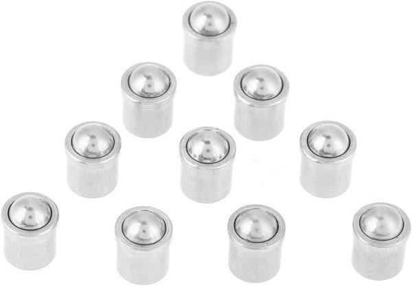 10Pcs Ball Plunger, 304 Stainless Steel Push Fit Spring Plunger, 6 * 7Mm 6 * 7Mm Body Accessories Set Tool | Spring Plungers Spring Plungers Spring Plungers