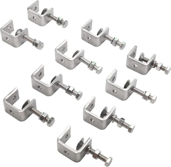 10Pcs Stainless Steel C Clamps Tiger Clamp Woodworking Clamp Heavy Duty C-Clamp Woodworking Welding U Clamps Wood Clamps With Stable Wide Jaw Openings | Clamps Clamps Clamps