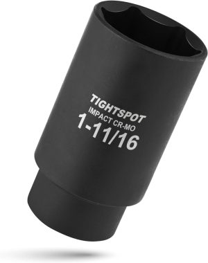 1/2 Inch Drive – 1 11/16 Inch Deep Impact Socket With Anti-Rounding 6 Point Design, Heat-Treated Crmo Steel | Individual Drive Sockets Individual Drive Sockets Individual Drive Sockets