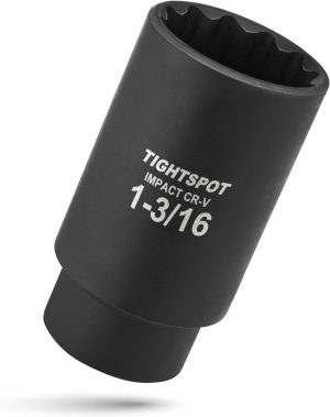 1/2 Inch Drive – 1 3/16 Inch Deep Impact Socket With Anti-Rounding 12 Point Design, Heat-Treated Crv Steel | Individual Drive Sockets Individual Drive Sockets Individual Drive Sockets