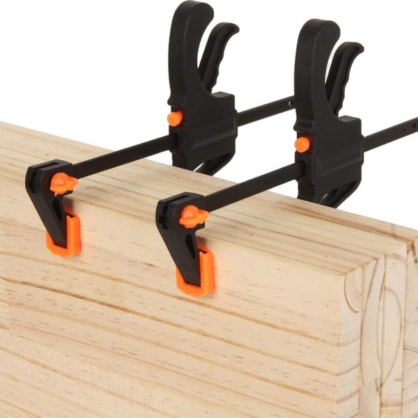 12 Pack 4 Inch Bar Clamps For Woodworking Quick Grip Clamps Trigger Clamp One Handed Ratchet Clamp, Mini Small Bar Clamps For Craft Wood Clamps For Gluing | Clamps Clamps Clamps