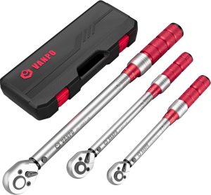 1/4 & 3/8 & 1/2-Inch Drive Click Torque Wrench, 3Pcs Torque Wrench Set 20-240In.Lb, 5-45Ft.Lb, 20-160Ft.Lb, Dual-Direction Adjustable 72-Tooth Torque Wrench For Bike, Moto, Car Maintenance | Torque Wrenches Torque Wrenches Torque Wrenches