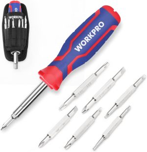 15-In-1 Multi-Bit Screwdriver Set Tool All In One, Portable Multi-Purpose Screw-Driver, Slotted/Philips/Torx/Square | Screwdriver Sets Multi-Bit Drivers Multi-Bit Drivers