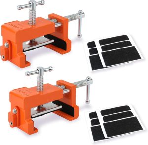 2-Pack Cabinet Clamps, 8510 Cabinet Claw, Face Frame Clamps For Installing Cabinets, 440 Lbs Load Limited Orange | Clamps Clamps Clamps