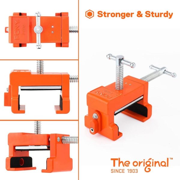 2-Pack Cabinet Clamps, 8510 Cabinet Claw, Face Frame Clamps For Installing Cabinets, 440 Lbs Load Limited Orange | Clamps Clamps Clamps