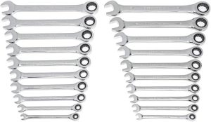 20 Pc. Ratcheting Combination Wrench Sae/Metric – 35720A-02 | Box Wrenches Box Wrenches Box Wrenches