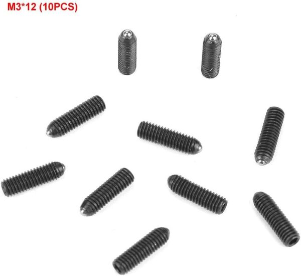 20Pcs M3 Screw Thread Hexagon Socket Spring Ball Plunger Carbon Steel Screwdriver(M3*12) | Spring Plungers Spring Plungers Spring Plungers