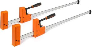 36-Inch Bar Clamps, 90°Cabinet Master Parallel Jaw Bar Clamp Set, 2-Pack | Clamps Clamps Clamps