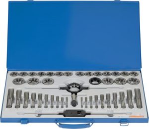 45 Pc Tap And Die Set, Inch Sizes, High-Speed Steel, Unc And Unf Threads, Includes 1/4"-20 To 1"-14 Sizes | Tap & Die Sets Tap & Die Sets Tap & Die Sets