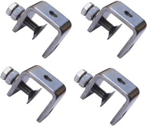 4Pcs 304 Stainless Steel C Clamp 1 Inch Tiger Clamp Woodworking Clamp Heavy Duty C-Clamp With Wide Jaw Openings | Clamps Clamps Clamps