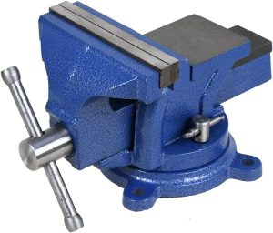 5" Heavy Duty Bench Vise With Anvil Swivel Table Top Clamp Locking Base | Vises Vises Vises