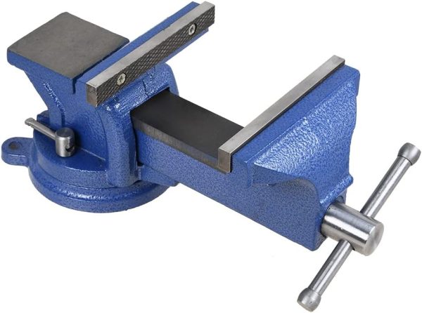 5" Heavy Duty Bench Vise With Anvil Swivel Table Top Clamp Locking Base | Vises Vises Vises