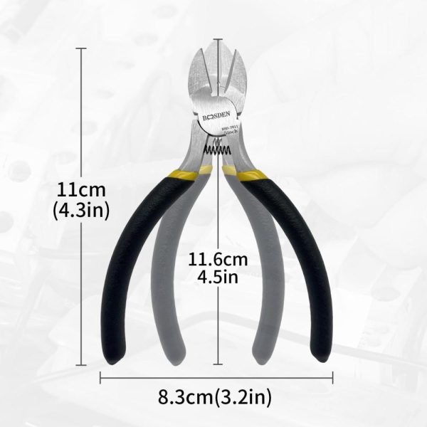 5" Side Cutters, Small Diagonal Cutting Pliers, Mini Side Cutting Pliers, Spring Loaded Wire Cutters, Wire Snips | Side-Cutting Pliers Pliers Side-Cutting Pliers