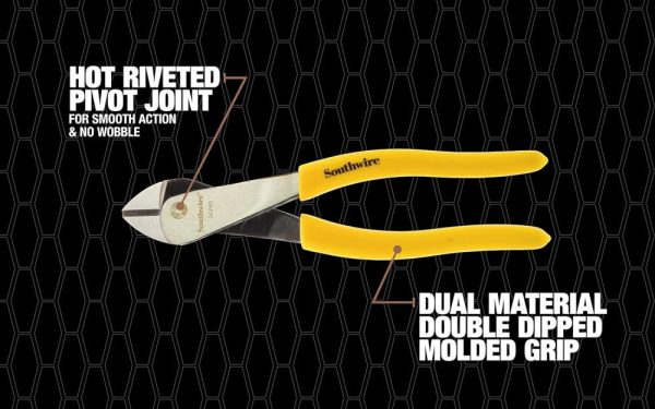 58289440 Tools & Equipment Dcp8D 8-Inch High-Leverage Diagonal Cutting Pliers With Dipped Handles | Side-Cutting Pliers Pliers Side-Cutting Pliers