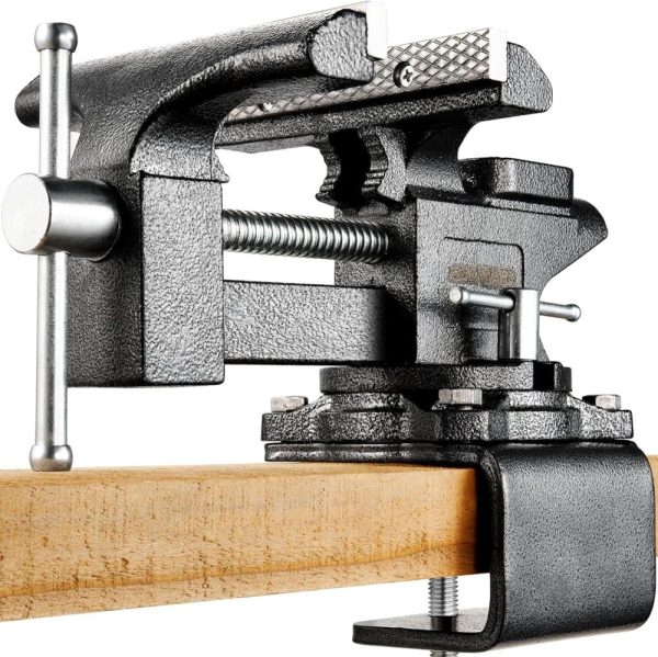 6-Inch Bench Vise, Vice For Workbench With Heavy Duty Forged Steel Construction, Built-In Pipe Jaw And Swivel Base, Table Vise For Woodworking, Home Workshop Use And Diy Job | Vises Vises Vises