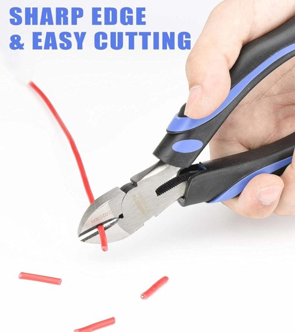 6-Inch Side-Cutting Pliers Diagonal Pliers With Heavy Duty Nickel Chromium Steel Construction | Side-Cutting Pliers Pliers Side-Cutting Pliers