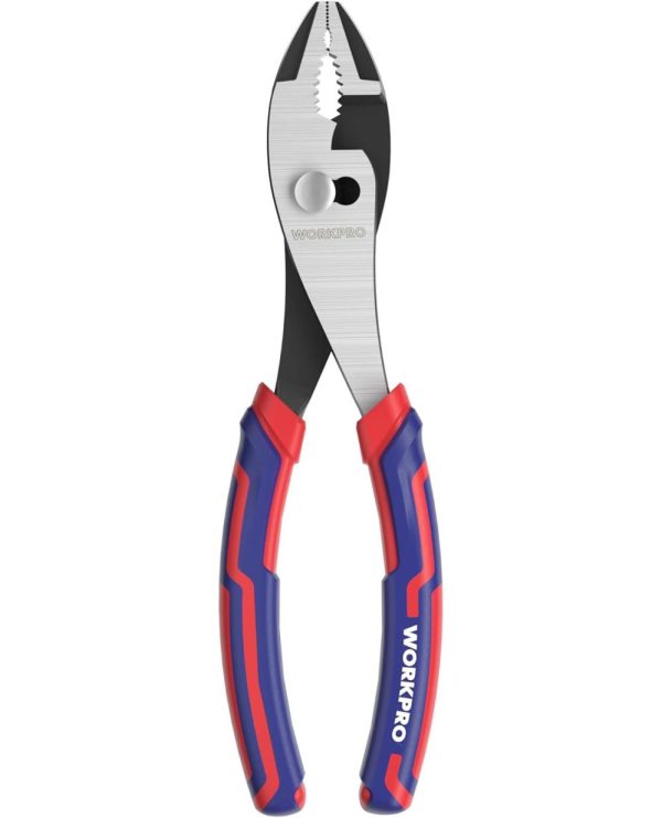 6" Slip Joint Pliers Tool, Large Soft Grip,Rust Prevention Finish, 3-Zone Serrated Jaw Forged From High Carbon Steel For Maximum Grip | Slip-Joint Pliers Pliers Slip-Joint Pliers