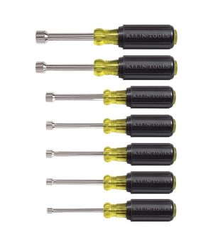 631 Tool Set, Made In Usa, Nut Driver Set W/Hex Nut Sizes 3/16, 1/4, 5/16, 11/32, 3/8, 7/16 And 1/2-Inch On 3-Inch Full Hollow Shaft, 7-Piece | Nut Drivers Nut Drivers Nut Drivers