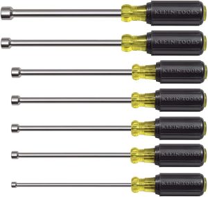 647M Tool Set, Made In Usa, Magnetic Nut Drivers Sizes 3/16, 1/4, 5/16, 11/32, 3/8, 7/16, 1/2-Inch, 6-Inch Hollow Shafts, 7-Piece | Nut Drivers Nut Drivers Nut Drivers