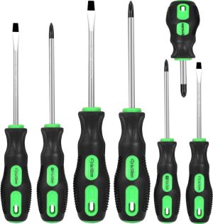 7-Piece Magnetic Screwdrivers Set, 4 Phillips And 3 Flat, Professional Cushion Grip Screwdriver Set | Screwdrivers Screwdriver Sets Screwdriver Sets