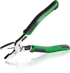 8-Inch Multi-Use Linesman Pliers, 6 In 1, Premium Cr-V Steel Construction, Ergonomic Non-Slip Handle For Comfortable Grip | Side-Cutting Pliers Pliers Side-Cutting Pliers