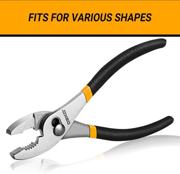 8-Inch Slip Joint Pliers With Ergonomic Rubber Grip Handle – Rust-Resistant High Carbon Steel Plier Tools For Durability And Reliability | Slip-Joint Pliers Pliers Slip-Joint Pliers