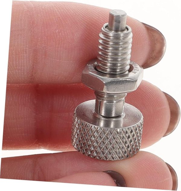 8 Pcs Knurled Knobs Spring Plunger Knob Locating Plungers Toolbox Locking Spring Screw Spring Loaded Toolbox Accessories Rolling Toolbox Manual Large Toolbox Stainless Steel | Spring Plungers Spring Plungers Spring Plungers