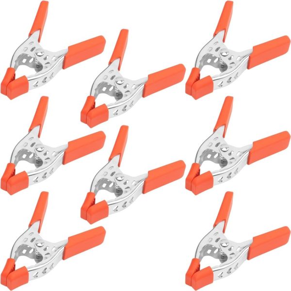 8-Piece 4" Inch Spring Clamp, Heavy Duty Spring Metal Spring Clamps, 1.5"-Inch Jaw Opening。 | Clamps Clamps Clamps