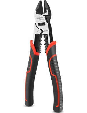 8" Wire Cutters,Pro-High Leverage Diagonal Pliers,4 In 1 Multifunction Heavy Duty Side Cutter Ht0272-Pl | Side-Cutting Pliers Pliers Side-Cutting Pliers