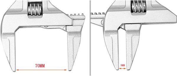 Adjustable Wrench Large Opening Bathroom Spanner Wrenches Wide Jaw 6-68Mm Aluminum Alloy Spanner Wrenches Shank Plumber | Adjustable Wrenches Adjustable Wrenches Adjustable Wrenches