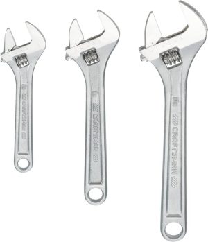 Adjustable Wrench Set, 3-Piece (Cmmt12001) | Adjustable Wrenches Adjustable Wrenches Adjustable Wrenches