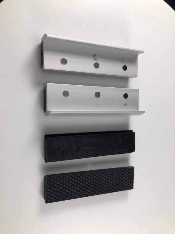 Aluminum Alloy Rubber Soft Vise Jaws With Strong Magnet Blocks Sold With Extra Spare Pair Rubber (4Inch) | Vises Vises Vises