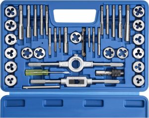 Anfrere 40Pcs Metric Tap And Die Set, Metric Standard Rethreading Tool Kit, Coarse And Fine Threads For Cutting External And Internal Threads, Essential Repair Tool Kit With Thread Wrench | Tap & Die Sets Tap & Die Sets Tap & Die Sets