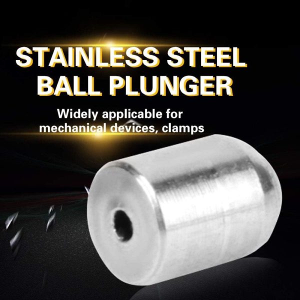 Ball Plunger Set Spring Ball Plunger 304 Stainless Steel Glossy Accuracy Positioning Beads Screw (Φ 2 × 3 Φ 3 × 4 Φ 4 × 5) (Dia × L)(2 ×3 Mm) | Spring Plungers Spring Plungers Spring Plungers