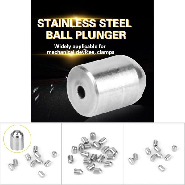 Ball Plunger Set Spring Ball Plunger 304 Stainless Steel Glossy Accuracy Positioning Beads Screw (Φ 2 × 3 Φ 3 × 4 Φ 4 × 5) (Dia × L)(2 ×3 Mm) | Spring Plungers Spring Plungers Spring Plungers