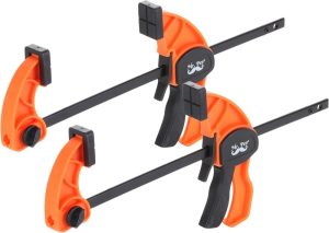 Bar Clamps For Woodworking, 6", 2 Pack, Clamp/Spreader, Quick Grip Clamps, Woodworking Clamps, Bar Clamps, Quick Clamps, Trigger Clamp, Quick Clamps For Woodworking | Clamps Clamps Clamps