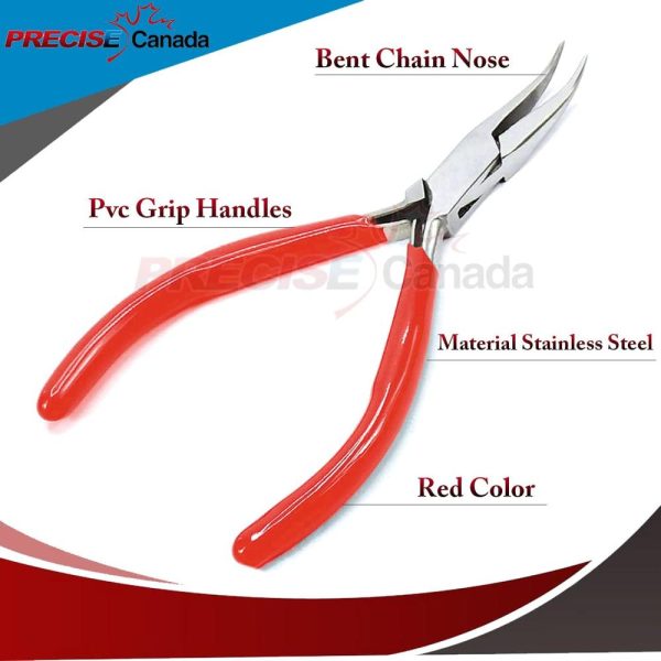 Bent Chain Nose Pliers, Stainless Steel | Needle-Nose Pliers Needle-Nose Pliers Needle-Nose Pliers