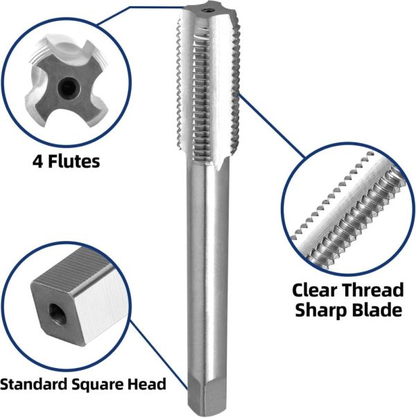 Burkit M14 X 1 Thread Tap Right Hand, Hss M14 X 1.0 Straight Fluted Machine Tap | Threading Taps Threading Taps Threading Taps