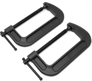 Clc630 Heavy-Duty Cast Iron C-Clamps With 6-Inch Jaw Opening And 2.75-Inch Throat, 2 Pack | Clamps Clamps Clamps