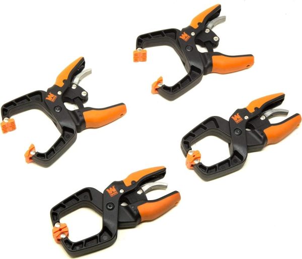 Clh151 Quick-Release Ratcheting Hand Clamps With 1.5-Inch Jaw Opening And 1.5-Inch Throat, 4 Pack | Clamps Clamps Clamps