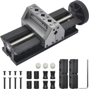 Double-Ended Mini Bench Vise By Am -Crafted From Aerospace-Grade Aluminum Alloy And Precision Cnc Machined, Enhance Precision And Stability For Crafts | Vises Vises Vises