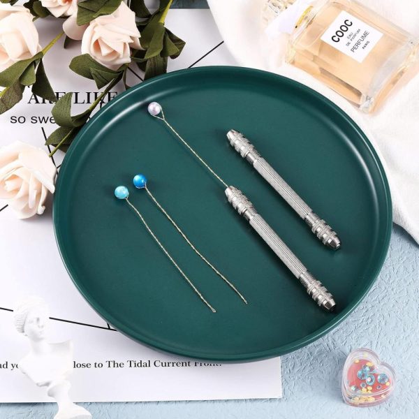 Double Ended Pin Vise Diy Hand Drill Pin Vise Resin Drill Wire Twisting Tools With Copper Collet Copper Drill Jewelry Making Tools For Diy Hairpin Keychain Bracelets Necklace (4 Pieces) | Vises Vises Vises