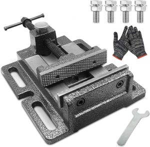 Drill Press Vise, 3.0" Black, Quick Release Workbench Industrial Vise Clamp, High-Grade Cast Steel Bench Clamp | Vises Vises Vises