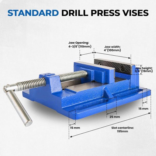 Drill Press Vise 4" Jaw Width, Q194A Portable Vise | Vises Vises Vises