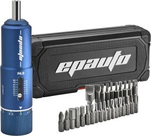 Fat Torque Screwdriver Wrench For Gunsmithing | Bicycle Mechanics,10 To 80 Inch-Pound, 28 Bits Set, Blue | Torque Wrenches Torque Wrenches Torque Wrenches