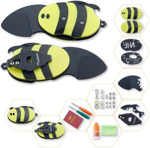 G10 Folding Knife Kit Blind Box Chubbee Kids Knife, G10 Blade & Handle Random Emoji Print Toy Pocket Knife | Knives Knives Knives