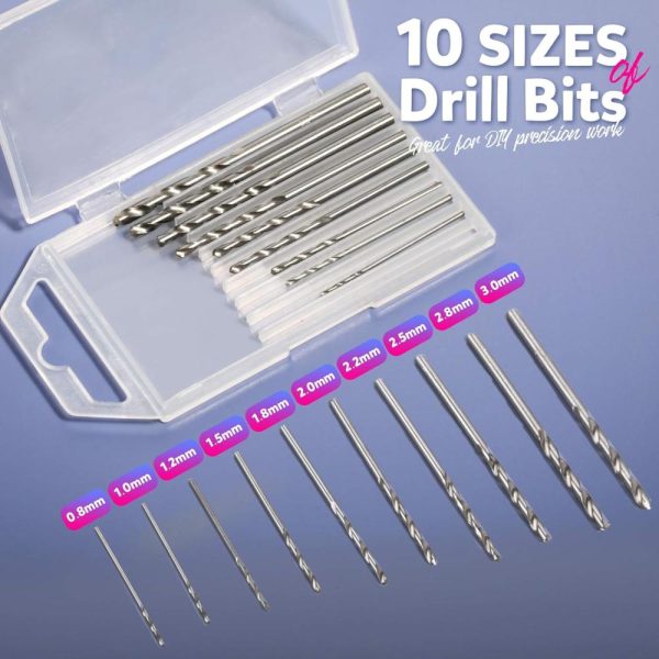 Hand Drill, Pin Vise Hand Drill For Jewelry Making, Mini Drill With Small Drill Bits, Drill Press Vise, 210Pcs Keychain Making Supplies, Resin Tools For Jewelry Keychains Miniature Crafts | Vises Vises Vises