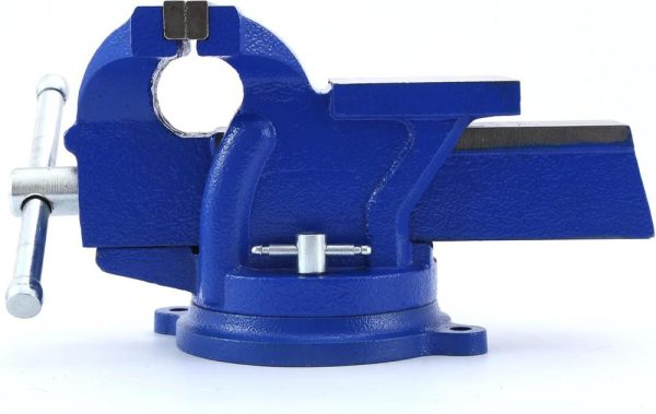 Heavy Duty Bench Vise 4.5 Inch, 360° Swivel Locking Base Bench Clamp With 125Mm Vise Jaw, Clamp-On Merchanic Vice Desktop Clamp For Woodworking, Drilling (4” Jaw) | Vises Vises Vises